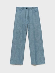 Mango Blue Mery Trousers - Image 5 of 6