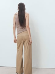 Mango Brown Mery Trousers - Image 3 of 6