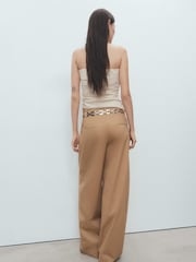 Mango Brown Mery Trousers - Image 2 of 7