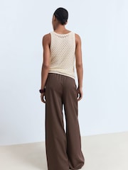 Mango Brown Cel Trousers - Image 2 of 5