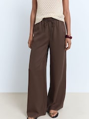 Mango Brown Cel Trousers - Image 3 of 5