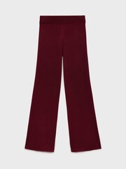 Mango Light Red Straight Knitted Trousers - Image 5 of 6