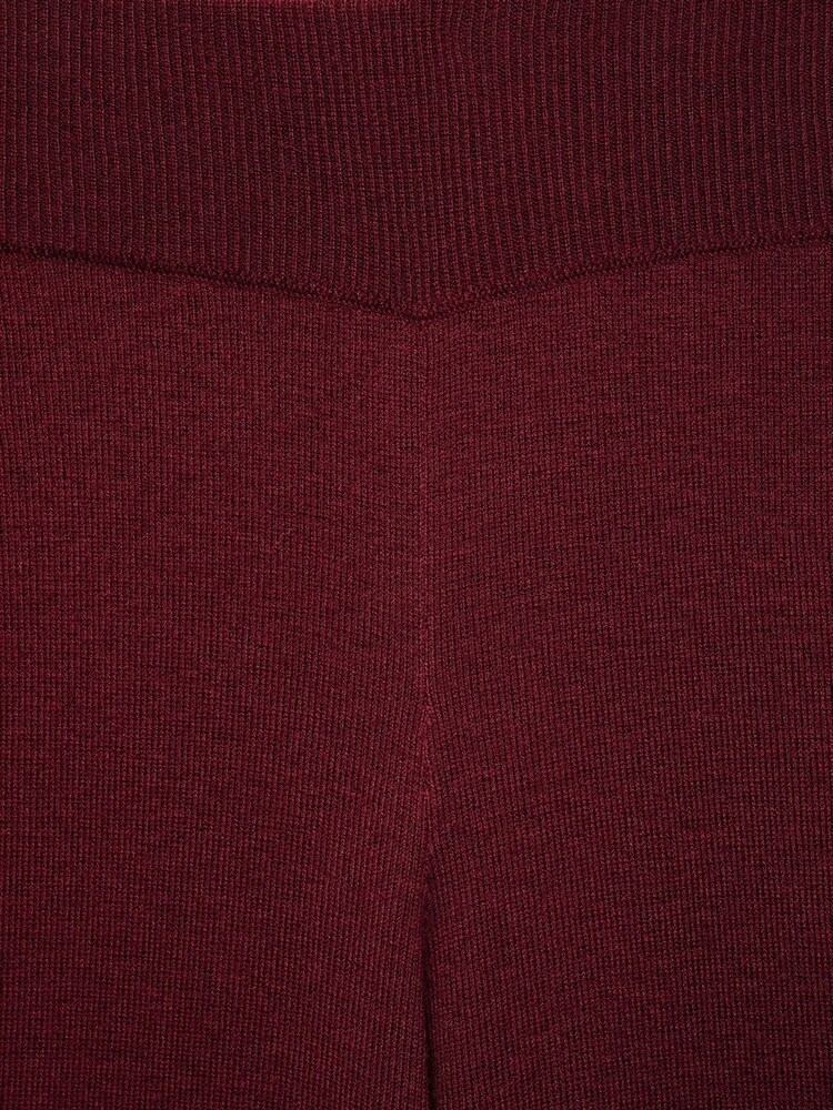 Mango Light Red Straight Knitted Trousers - Image 6 of 6
