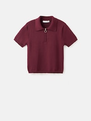 Mango Red Zipper Polo Neck Sweater - Image 7 of 7