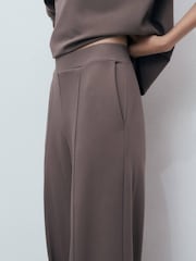 Mango Grey Jogger Trousers With Elastic Waist - Image 4 of 7