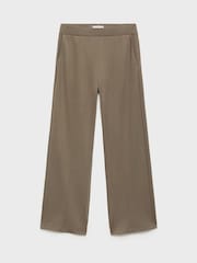 Mango Grey Jogger Trousers With Elastic Waist - Image 6 of 7