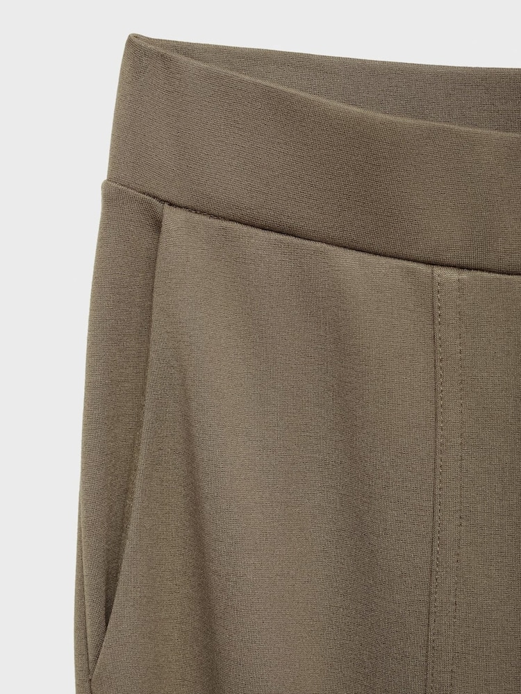 Mango Grey Jogger Trousers With Elastic Waist - Image 7 of 7