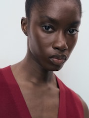 Mango Red Fine-Knit Waistcoats - Image 5 of 7