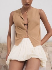 Mango Brown Drop Waistcoat - Image 4 of 7