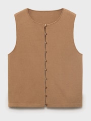 Mango Brown Drop Waistcoat - Image 6 of 7