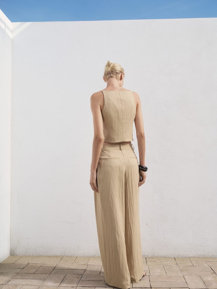 Mango Brown Deia Trousers - Image 2 of 7 Mango Brown Deia Trousers - Image 2 of 7