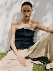 Mango Brown Deia Trousers - Image 5 of 7