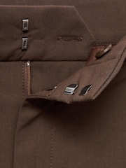 Mango Brown Low-Rise Wide-Leg Trousers - Image 5 of 5