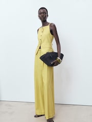 Mango Yellow Luca Trousers - Image 1 of 7
