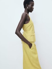Mango Yellow Luca Trousers - Image 4 of 7