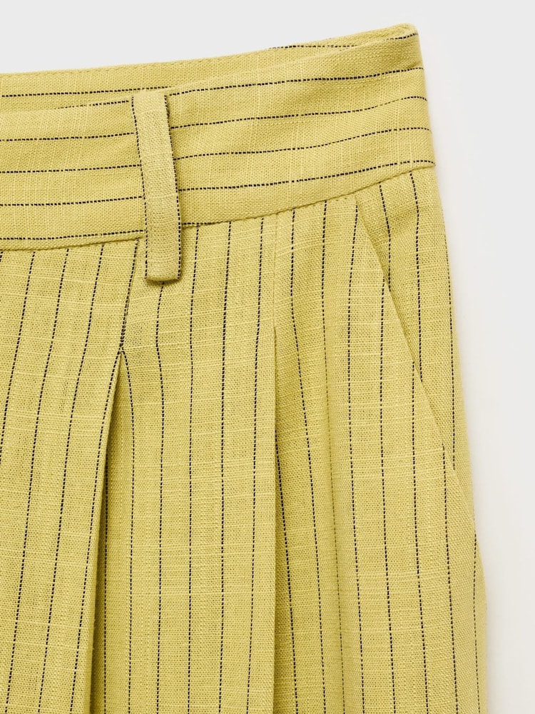 Mango Yellow Luca Trousers - Image 7 of 7 Mango Yellow Luca Trousers - Image 7 of 7