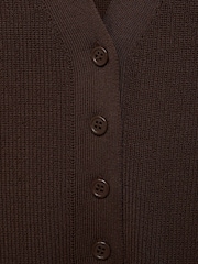 Mango Brown Fine-Knit Waistcoats - Image 7 of 7