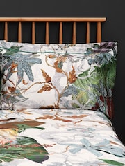 Timorous Beasties Canopy Silver Papua Paradise 220 Thread Count Duvet Cover and Pillowcase Set - Image 2 of 9