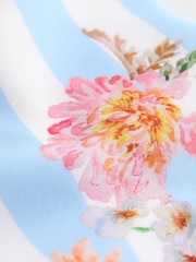 Blue Floral Scuba Top and Skirt Set (3mths-7yrs) - Image 8 of 9