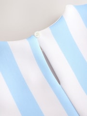 Blue Floral Scuba Top and Skirt Set (3mths-7yrs) - Image 9 of 9