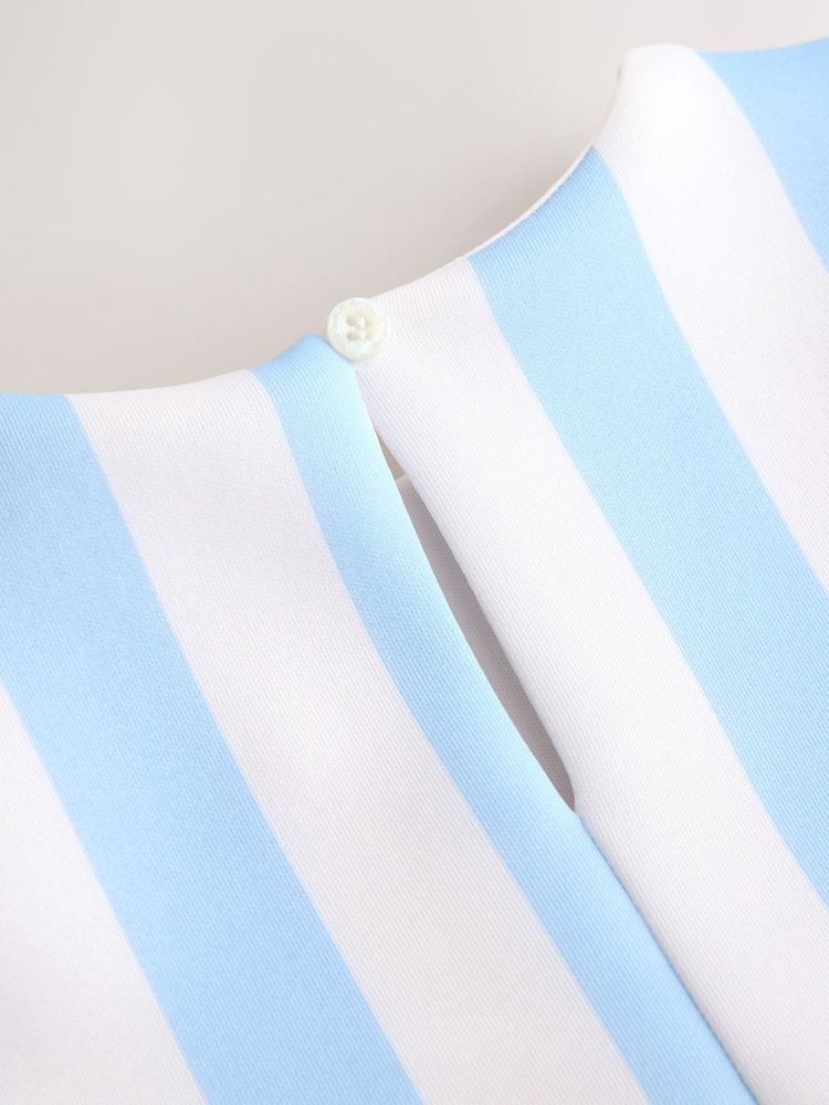 Blue Floral Scuba Top and Skirt Set (3mths-7yrs) - Image 9 of 9