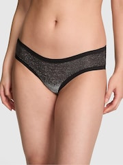 Victoria's Secret Pink Black Shine Hipster No Show Knickers - Image 1 of 2