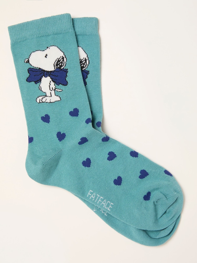 FatFace Green Haze Snoopy Socks - Image 1 of 2 FatFace Green Haze Snoopy Socks - Image 1 of 2