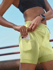 Лаймово-зелений - завищена талія Dry Tech 2-in-1 Sport Shorts - Image 3 of 4