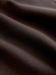 Chocolate Brown Relaxed Fit Heavyweight Regular Length Hoodie - Image 2 of 3