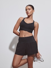 Negro - Soft Waistband Run Shorts - Imagen 1 de 7