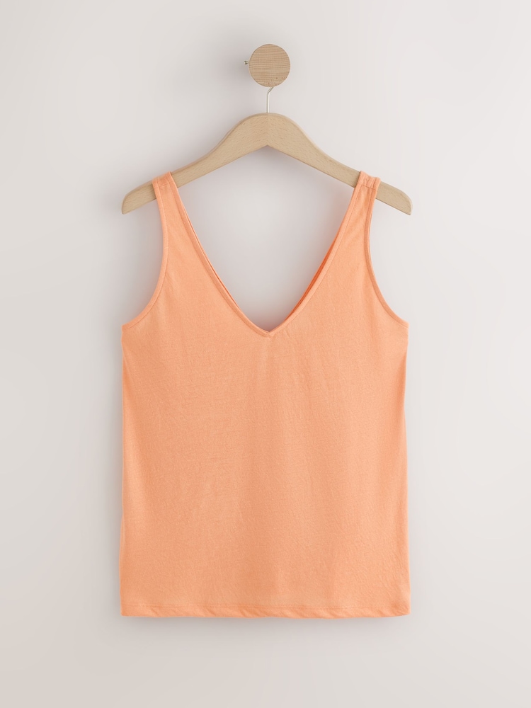 Brown/Orange Lightweight Vests 2 Pack With Linen - Image 2 of 5