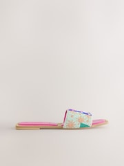 Rose multiple - Mules à bout carré perlé Forever Comfort® - Image 7 de 9