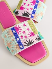 Rose multiple - Mules à bout carré perlé Forever Comfort® - Image 8 de 9