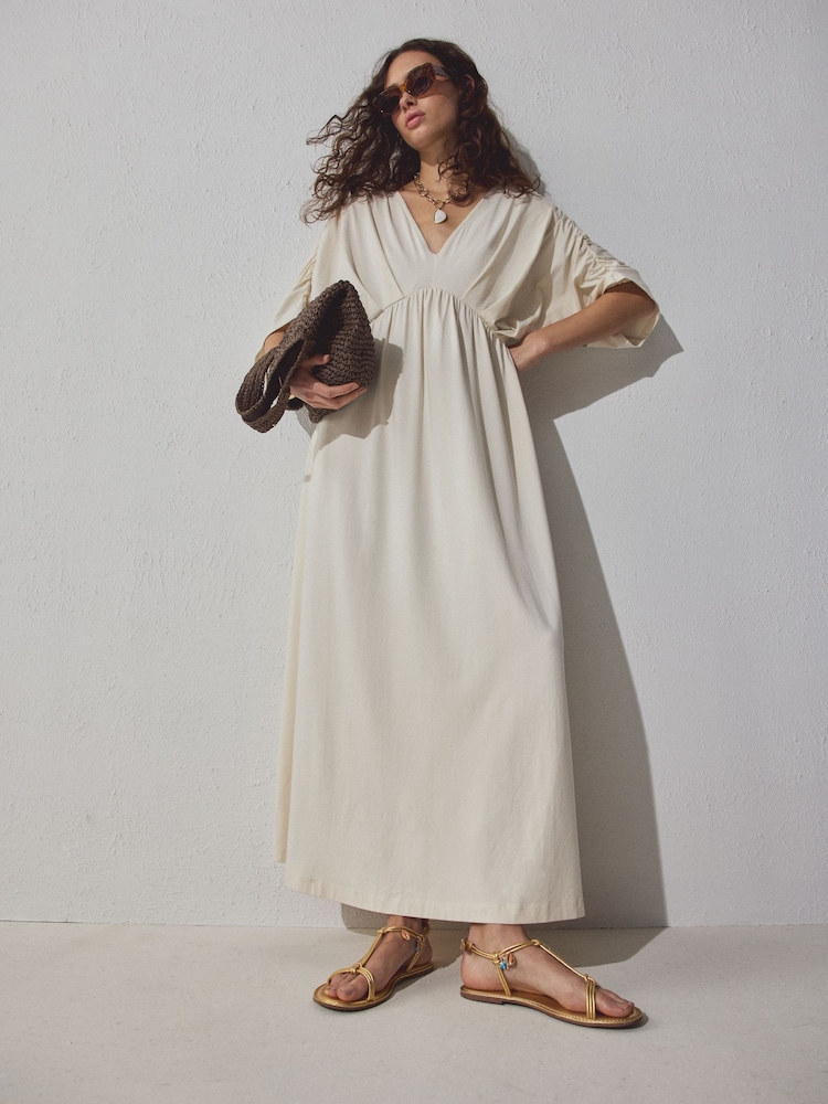 Gold Leather Forever Comfort® Charm Detail Sandals - Image 2 of 6