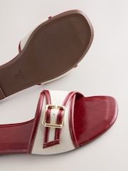 Red Forever Comfort® Buckle Detail Mules - Image 4 of 5