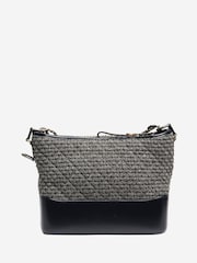 Sign of the Times Blue Navy And Grey 2018 Tweed Mixed Hardware Gabrielle Bag - Image 2 of 8