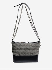 Sign of the Times Blue Navy And Grey 2018 Tweed Mixed Hardware Gabrielle Bag - Image 3 of 8