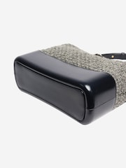 Sign of the Times Blue Navy And Grey 2018 Tweed Mixed Hardware Gabrielle Bag - Image 4 of 8
