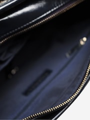 Sign of the Times Blue Navy And Grey 2018 Tweed Mixed Hardware Gabrielle Bag - Image 7 of 8