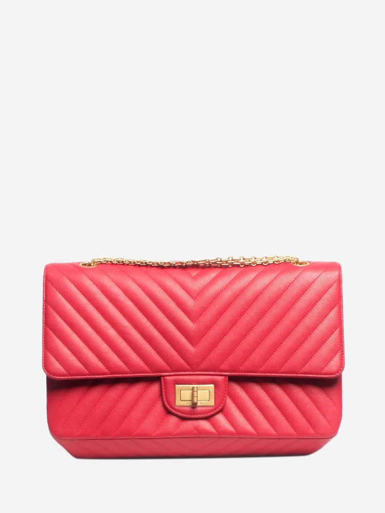 Sign of the Times Pink 2017 Chevron Double Flap Bag - Image 1 of 9