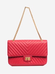 Sign of the Times Pink 2017 Chevron Double Flap Bag - Image 3 of 9