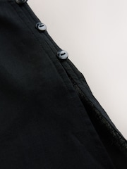 Black Longline Cami Top with Linen - Image 6 of 7