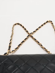 Sign of the Times Medium Vintage 1989 Lambskin Classic Double Flap Black Bag - Image 3 of 9