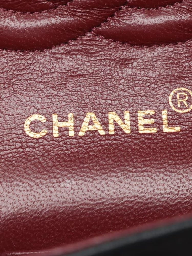 Sign of the Times Chanel Medium Vintage 1989 Lambskin Classic Double Flap Black Bag - Image 9 of 9 Sign of the Times Chanel Medium Vintage 1989 Lambskin Classic Double Flap Black Bag - Image 9 of 9