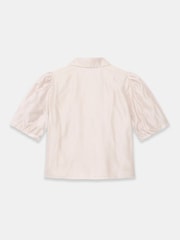 Mint Velvet Natural Puff Sleeve Smock Shirt - Image 8 of 8