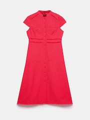 Mint Velvet Pink Boucle Midi Dress - Image 7 of 8