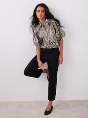 Mint Velvet Green Zebra Print Shirt - Image 1 of 7