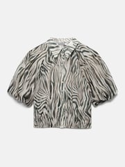 Mint Velvet Green Zebra Print Shirt - Image 6 of 7
