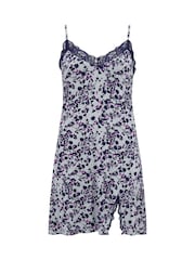 Pour Moi Grey Sofa Loves Lace Hidden Support Soft Jersey Split Chemise - Image 3 of 4