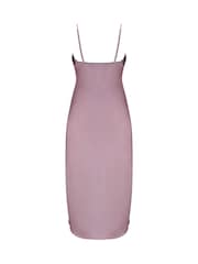 Pour Moi Purple Dusk Satin and Lace Midi Chemise - Image 4 of 4